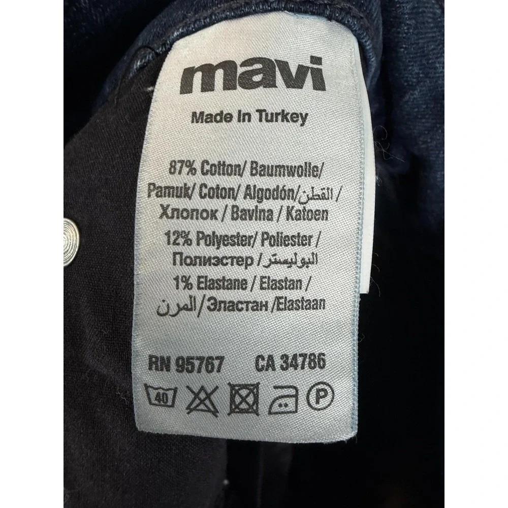 Mavi Max Relaxed Wide Leg Jeans Mens 38x30 Blue Medium Wash Stretch Denim